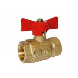 Кран шаровой галлоп креп 330 ду15 ру16 м/м, латунь, полнопроходной, бабочка 103212 007-6767