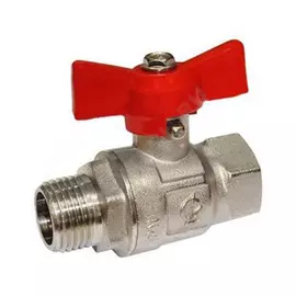 Кран шаровой галлоп креп 331 нк ду15 ру16 м/р, латунь, полнопроходной, бабочка 103219 007-7335