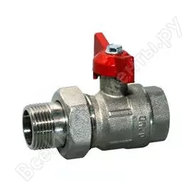 Кран шаровой галлоп креп 332 нк ду20 ру16 м/американка, латунь, полнопроходной, бабочка 103231 007-6775