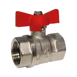 Кран шаровой галлоп станд 230 нк ду15 ру16 м/м, латунь, полнопроходной, бабочка 103164 007-6762