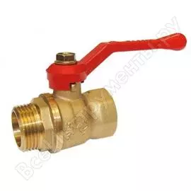 Кран шаровой галлоп стандарт 221 25 ру16 м/р полнопроходной, рычаг, латунный 103156 007-6745
