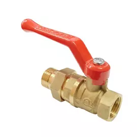 Кран шаровой латунный полнопроходной valfex 11б27фт1м ду15 ру16 м/амер vf.225.lr1.012 107-5585