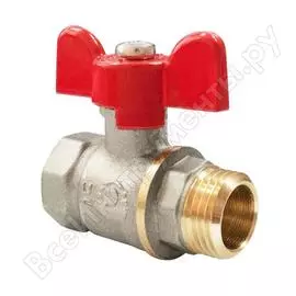 Кран шаровой латунный полнопроходной valfex 11б27фт1м optim ду15 ру16 м/р vf.218.nlb1.012 107-6205