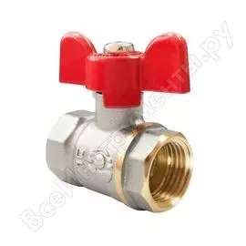 Кран шаровой латунный полнопроходной valfex 11б27фт1м optim ду20 ру16 м/м vf.217.nlb1.034 107-6210