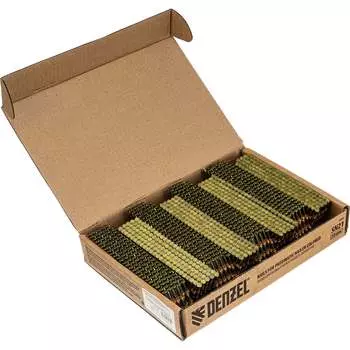 Крашеные гвозди для пнев. нейлера Denzel длина - 50 мм, диам. - 2,9 мм, 2000 шт. 57692