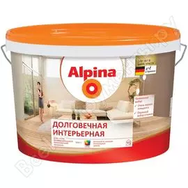 Краска alpina new долговечная интерьерная pl7 устойчивая к мытью, п/мат, база-1 2,5л 948102053