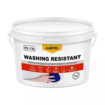 Краска Artel FS-13s ВД-АК моющаяся, особостойкая, супербелая, 7 кг С0000006652
