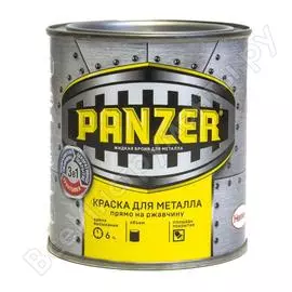 Краска для металла panzer гладкая серая 0,25л 1/6 ral7016 48152