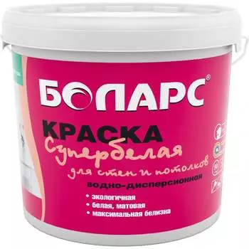 Краска для стен и потолков БОЛАРС