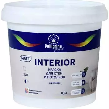 Краска для стен и потолков PELLIGRINA PAINT interior 256875