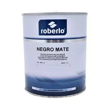 Краска ROBERLO 1k negro mate черная матовая, 1 л 61249