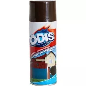 Краска-спрей металлочерепица/профнастил ODIS 8017 RAL