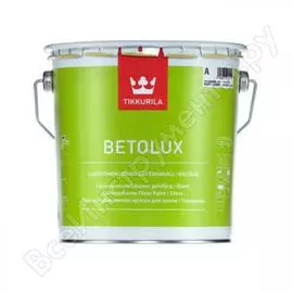 Краска tikkurila betolux для пола алкидно уретановая, глянцевая, база a 2,7л 27060010130