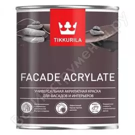 Акрилатная универсальная эмаль для фасадов и интерьеров Tikkurila FACADE ACRYLATE 700012340