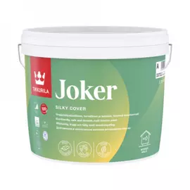 Краска tikkurila joker гипоаллергенная для интерьеров, матовая, база a 2,7л 87860010130