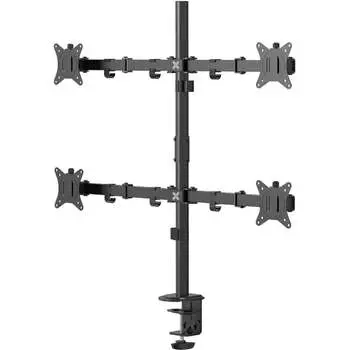 Крепление для четырех мониторов UNITEKI fmt74b к столу, на струбцине, диагональ 17-32 дюйма