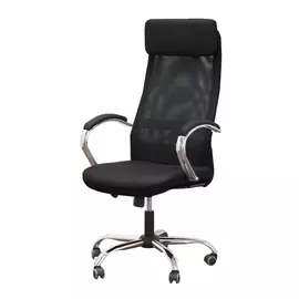 Кресло руководителя гелеос имидж сетка, черный имидж_черн_s