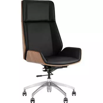 Кресло руководителя Стул Груп TopChairs Crown SN 8383-29 walnut back