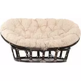 Кресло Vinotti MAMASAN 23/02 Темный Коньяк Подушка Рогожка