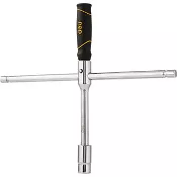 Крестообразный баллонный гаечный ключ DELI dl4416k 104487