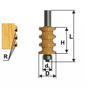 Кромочная фигурная фреза Энкор 10691