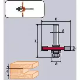 Кромочная фреза Кратон 1 09 05 056