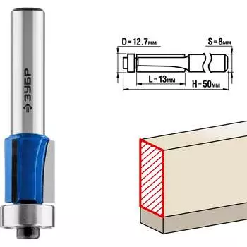 Кромочная фреза ЗУБР ПРОФ. 28728-12.7-13