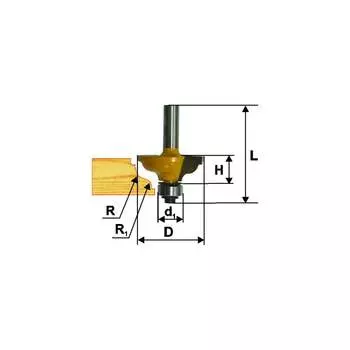 Кромочная калевочная фреза Энкор 9266