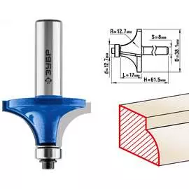Кромочная калевочная фреза ЗУБР №1 ПРОФ. 28701-38.1