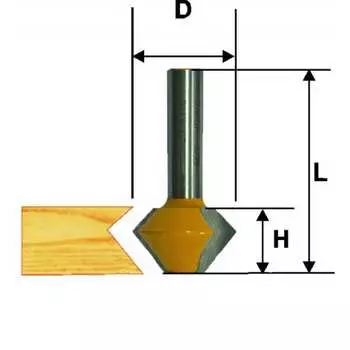 Кромочная конусная фреза Энкор