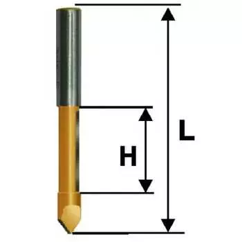Кромочная прямая фреза по дереву Энкор 10531