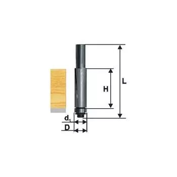 Кромочная прямая фреза по ДСП Энкор 28058