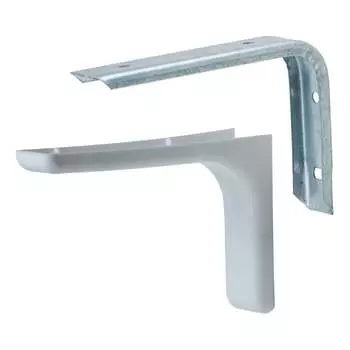 Кронштейн MFK-TORG с декоративными накладками белый L=240мм К-88