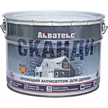 Кроющий антисептик для древесины Акватекс Сканди 202922