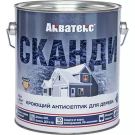 Кроющий антисептик для древесины Акватекс