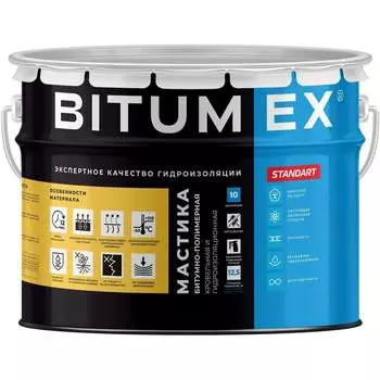 Кровельная гидроизоляционная битумно-полимерная мастика BITUMEX МБП-024