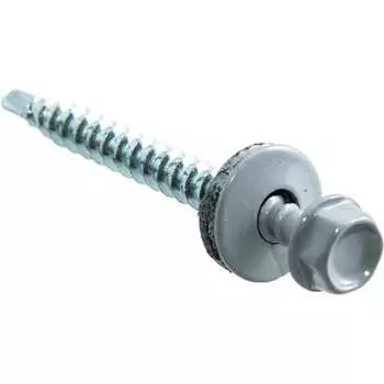 Кровельные саморезы Стройбат с буром 4,8x28 св.серые 300 шт.) 287240