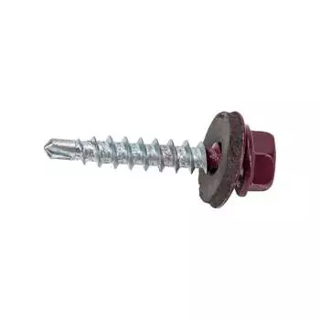 Кровельные саморезы Стройбат 4,8x28 темно-красный 60 шт 203551