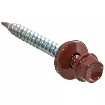 Кровельные саморезы Стройбат 4,8x70 темно-красный 30 шт 240571