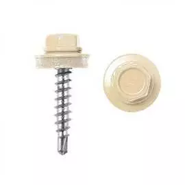 Кровельные саморезы ВИРТУОЗ 4,8х29 мм RAL1014 слоновая кость 200 шт. 600-24367