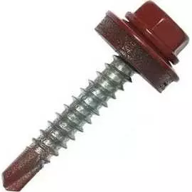 Кровельные саморезы ВИРТУОЗ 5,5х25 мм RAL3003 гранат 25 шт. 29089