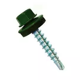 Кровельные саморезы ВИРТУОЗ 5,5х19 мм RAL6005 зеленый мох25 шт. 27863