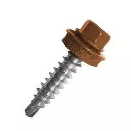 Кровельные саморезы ВИРТУОЗ 4,8х29 мм RAL8004 коричневый 200 шт. 600-35575