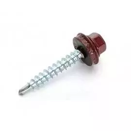 Кровельные саморезы ВИРТУОЗ 4,8х38 мм RAL3011 красно-коричневый 150 шт. 600-23636
