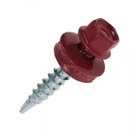 Кровельные саморезы ВИРТУОЗ 5,5х38 мм RAL3005 красное вино 130 шт. 600-24046