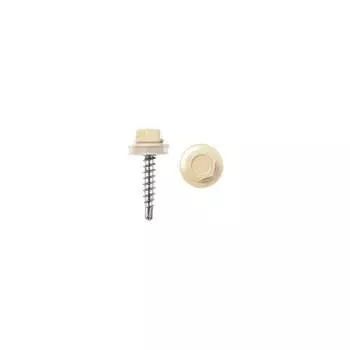 Кровельные саморезы ВИРТУОЗ 5,5х19 мм RAL1014 слоновая кость 25 шт. 26705