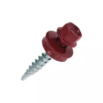 Кровельные саморезы ВИРТУОЗ 5,5х32 мм RAL3005 красное вино 150 шт. 600-23957