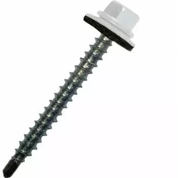 Кровельный оцинкованный саморез STARFIX 4,8x29 мм PT1 RAL 9003 5000 штук SM-24807-5000