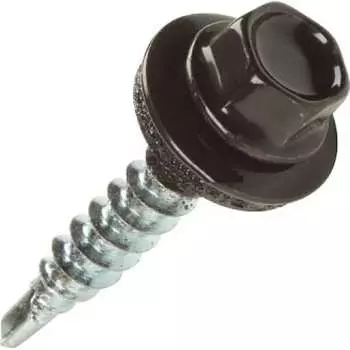 Кровельный оцинкованный саморез STARFIX 4,8x70 мм, RAL 8017, 5 кг SMV1-84951-5