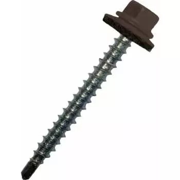 Кровельный оцинкованный саморез STARFIX 4,8x35 мм, RAL 8019, 200 шт. SMC2-44456-200